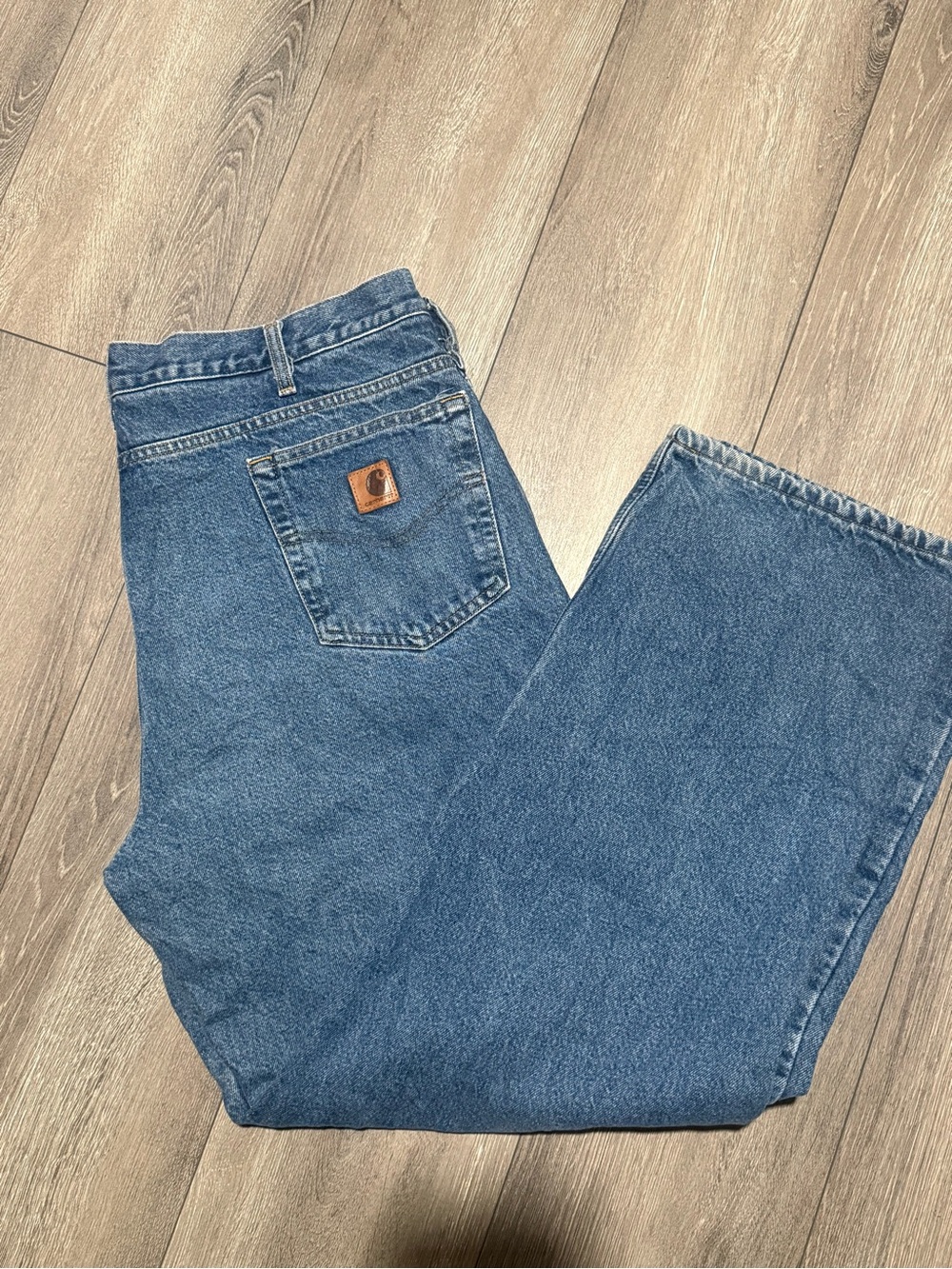 Carhartt Relaxed Fit Heavyweight Flannel-Lined 5-Pocket Jean B172 DST 40x32